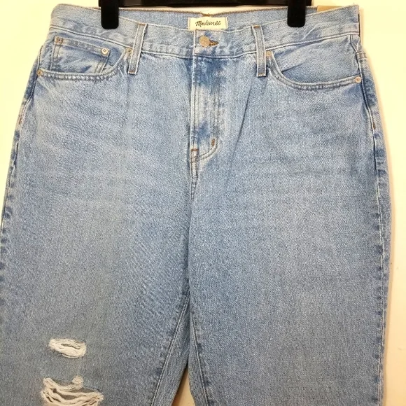 MADEWELL The Perfect Vintage Jean in Grandbay Wash: Ripped Edition - Picture 7 of 14